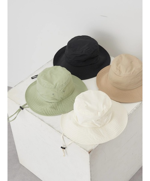 earth music&ecology(アースミュージックアンドエコロジー)の「ナイロンバケットハット(ハット・レディース・ブラック/ベージュ/ホワイト/グリーン・FREE)」の13枚目の写真