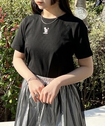 ネコ刺繍Tシャツ