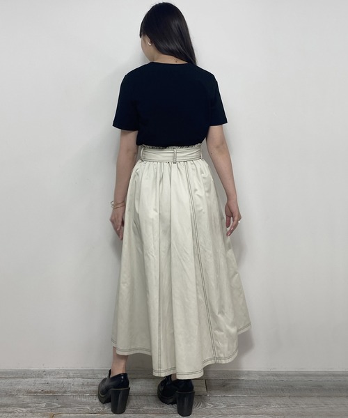 NICOLE CLUB(ニコル クラブ)の「ネコ刺繍Tシャツ(Tシャツ/カットソー・レディース・グレー系/ホワイト系/オフホワイト/ブラック・FREE)」の14枚目の写真