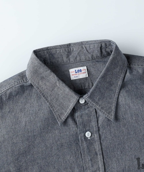 Lee（リー）の「【Lee】マリンシャンブレーシャツ（シャツ/ブラウス・メンズ・ダークインディゴブルー・L/XL/M）」の5枚目の写真