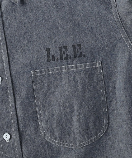 Lee（リー）の「【Lee】マリンシャンブレーシャツ（シャツ/ブラウス・メンズ・ダークインディゴブルー・L/XL/M）」の6枚目の写真