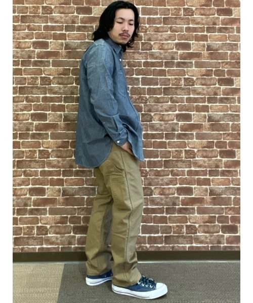 Lee（リー）の「【Lee】マリンシャンブレーシャツ（シャツ/ブラウス・メンズ・ダークインディゴブルー・L/XL/M）」の13枚目の写真