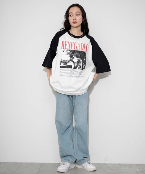 WEGO BOYNEXTDOOR ラグラングラフィックロングTシャツ 靴紐 m18913681757_1.jpg?1746268012