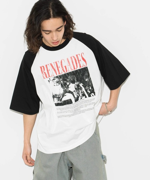 セール】WEGO/グラフィックラグランBIGT（Tシャツ/カットソー