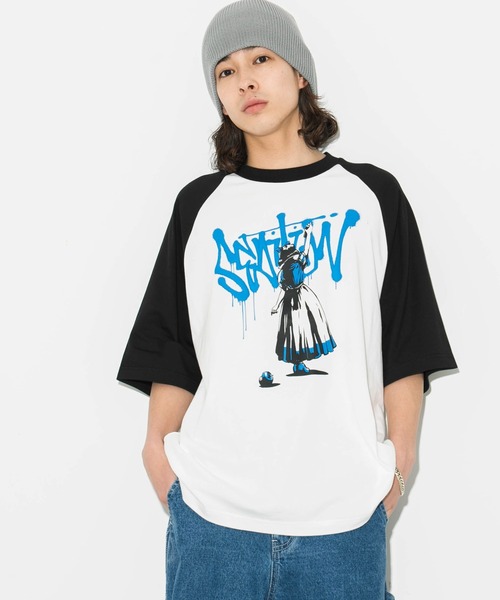 セール】WEGO/グラフィックラグランBIGT（Tシャツ/カットソー