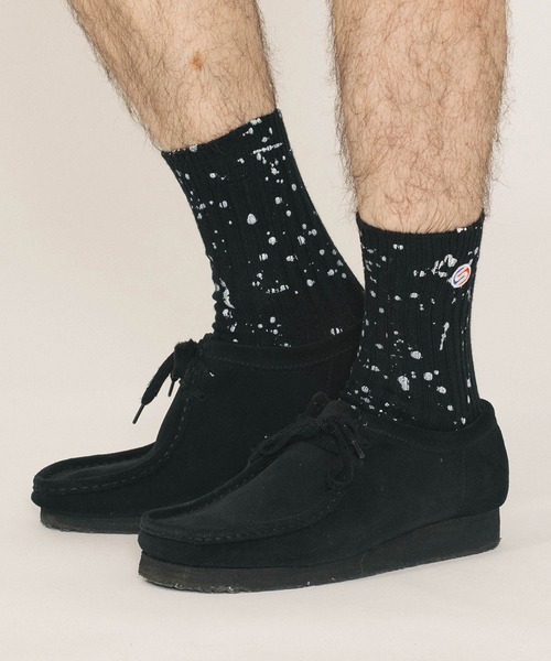 SILAS(サイラス)の「SPUTTERING SOCKS(ソックス/靴下・メンズ・ブラック/ホワイト/ライトグリーン・ONE SIZE)」の4枚目の写真