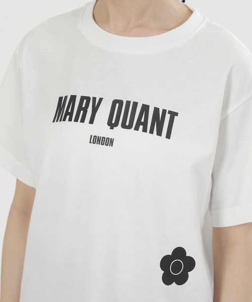 MARY QUANT（マリークワント）の「スタンダードロゴデイジー Tシャツ（Tシャツ/カットソー・レディース・ホワイト/ネイビー/ピンク/ブラック・M）」の7枚目の写真
