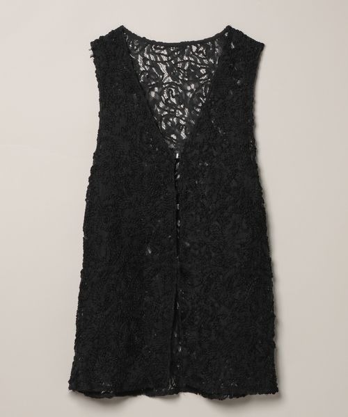 JEANASIS（ジーナシス）の「コードシシュウジレ/114468（ベスト・レディース・オフホワイト/ブラック/グレー系その他・FREE）」の20枚目の写真