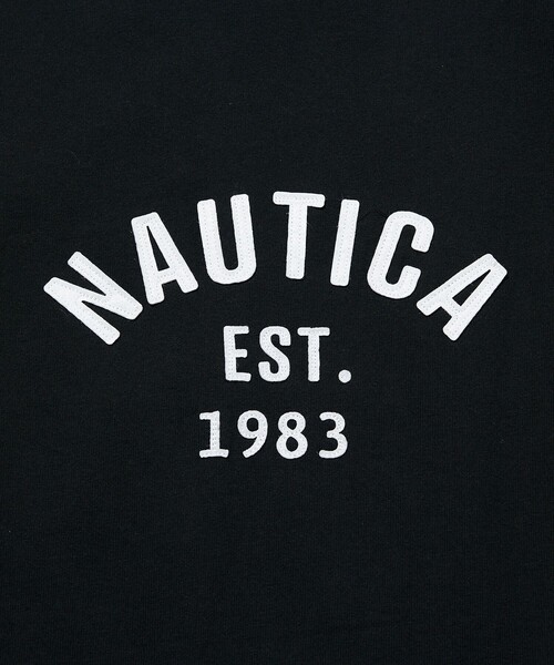NAUTICA（ノーティカ）の「NAUTICA/ノーティカ Felt Patch Arch Logo S/S Tee/フェルトパッチ アーチロゴ ショートスリーブTシャツ（Tシャツ/カットソー・メンズ・ライトグレー/ホワイト/ブラック/ブルー/ネイビー・X-LARGE/LARGE/MEDIUM/SMALL）」の8枚目の写真