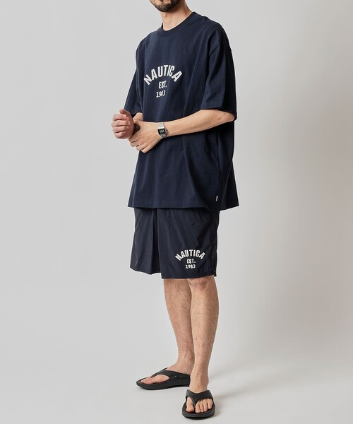 NAUTICA（ノーティカ）の「NAUTICA/ノーティカ Felt Patch Arch Logo S/S Tee/フェルトパッチ アーチロゴ ショートスリーブTシャツ（Tシャツ/カットソー・メンズ・ライトグレー/ホワイト/ブラック/ブルー/ネイビー・X-LARGE/LARGE/MEDIUM/SMALL）」の17枚目の写真