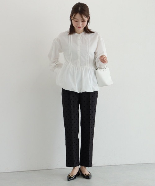 新品同様】PTTORINO ワイドテーパードパンツ 48 L 84 アイボリー 新品