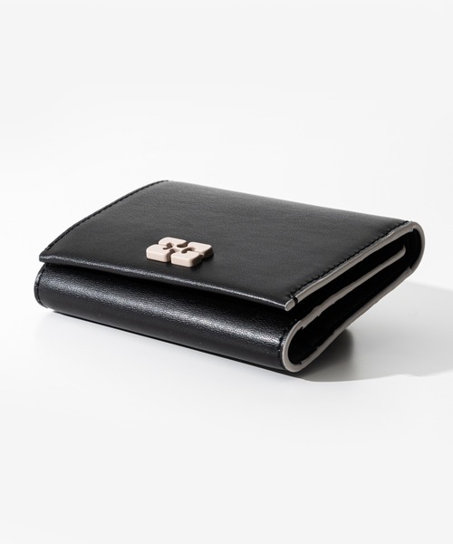 GANNI(ガニー)の「GANNI Ganni Bou Trifold ガニー ボウ 三つ折り財布(財布・レディース・ブラック・FREE)」の12枚目の写真