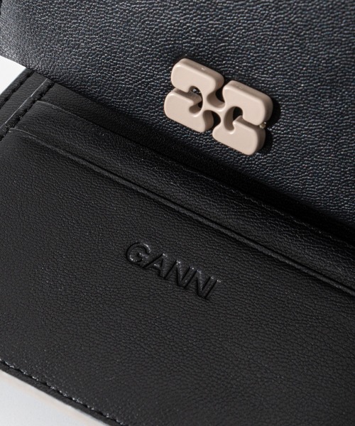GANNI(ガニー)の「GANNI Ganni Bou Trifold ガニー ボウ 三つ折り財布(財布・レディース・ブラック・FREE)」の10枚目の写真