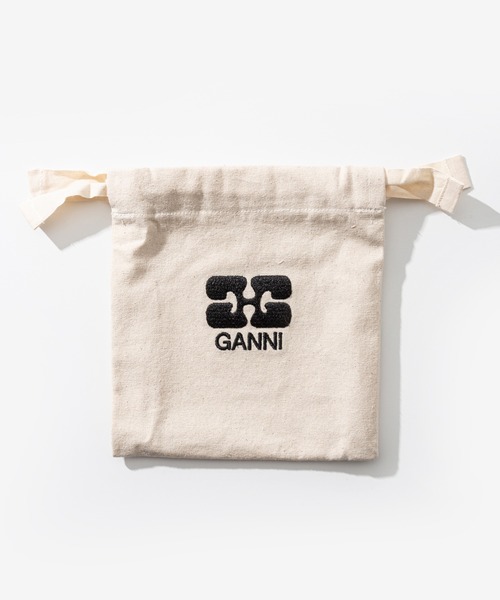 GANNI(ガニー)の「GANNI Ganni Bou Trifold ガニー ボウ 三つ折り財布(財布・レディース・ブラック・FREE)」の6枚目の写真