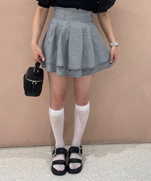ダブルフレアミニスカート