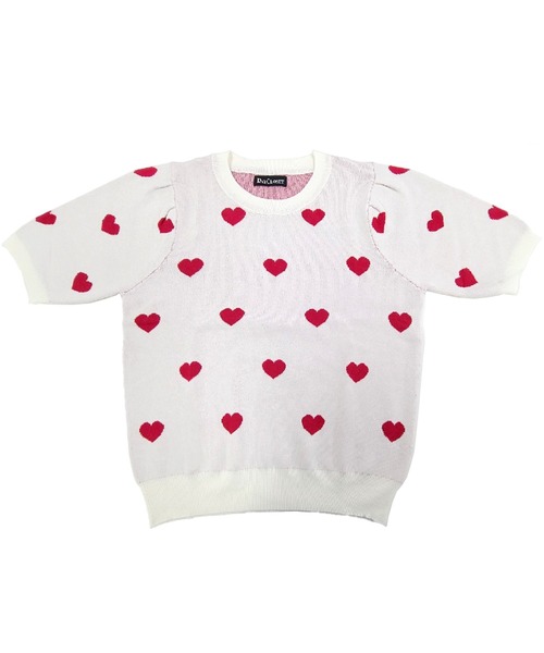 DAY CLOSET（デイ クローゼット）の「レディース 半袖レトロガーリーハイゲージニットトップス（ニット/セーター・レディース・ブラック/ホワイト/ブラック系その他/グレイッシュベージュ・FREE）」の12枚目の写真