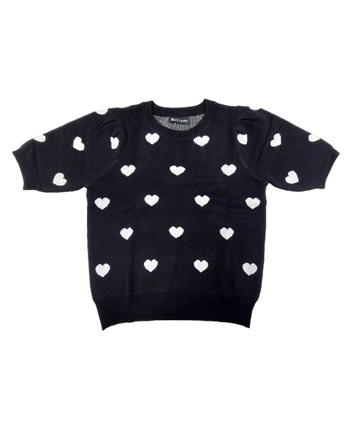 DAY CLOSET（デイ クローゼット）の「レディース 半袖レトロガーリーハイゲージニットトップス（ニット/セーター・レディース・ブラック/ホワイト/ブラック系その他/グレイッシュベージュ・FREE）」の21枚目の写真