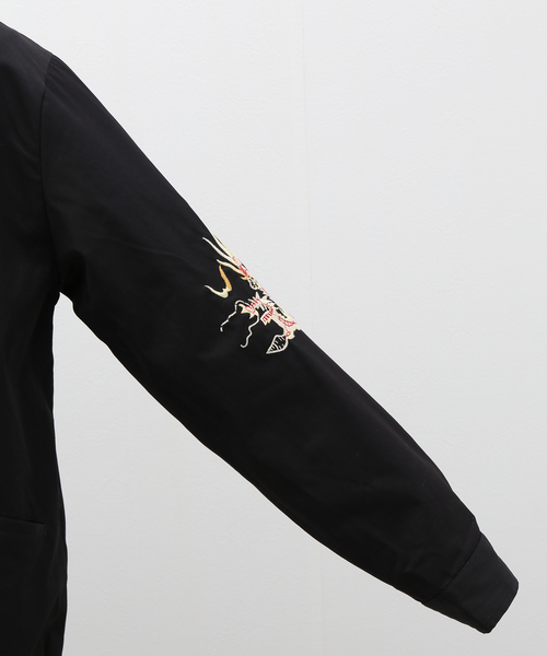 TAILOR TOYO(テーラートウヨウ)の「【TAILOR TOYO / テーラー東洋】COTTON VIETNAM JACKET(スカジャン・メンズ・ブラック・X-LARGE/LARGE/MEDIUM)」の8枚目の写真