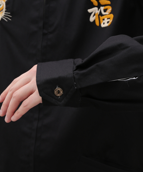TAILOR TOYO(テーラートウヨウ)の「【TAILOR TOYO / テーラー東洋】COTTON VIETNAM JACKET(スカジャン・メンズ・ブラック・X-LARGE/LARGE/MEDIUM)」の9枚目の写真
