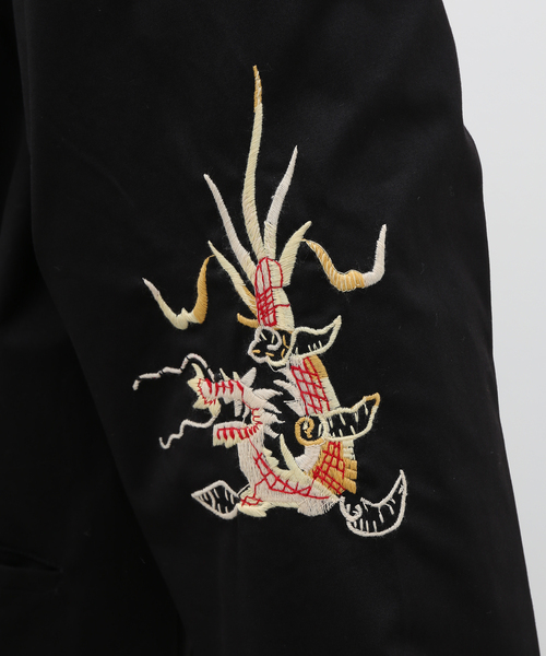 TAILOR TOYO(テーラートウヨウ)の「【TAILOR TOYO / テーラー東洋】COTTON VIETNAM JACKET(スカジャン・メンズ・ブラック・X-LARGE/LARGE/MEDIUM)」の14枚目の写真