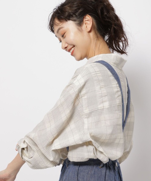 niko and...(ニコアンド)の「フィッシングチェックシアーシャツ(シャツ/ブラウス・レディース・ライトブルー/アイボリー/オレンジ・FREE)」の21枚目の写真
