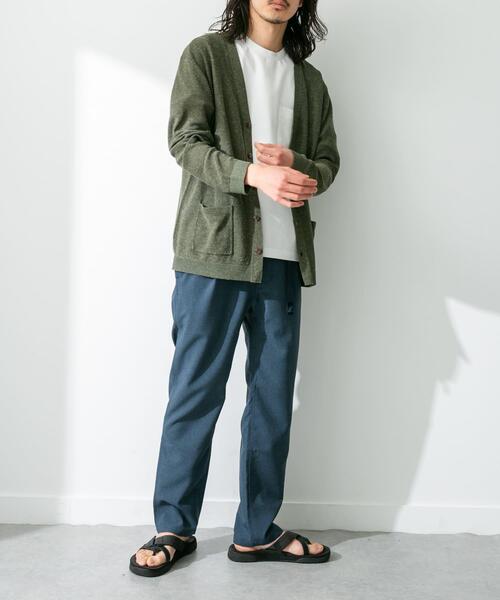 URBAN RESEARCH Sonny Label（アーバンリサーチサニーレーベル）の「『洗濯可』リネン混Vネックニットカーディガン（カーディガン/ボレロ・メンズ・オレンジ/ネイビー/オフホワイト/グリーン・MEDIUM/LARGE）」の16枚目の写真