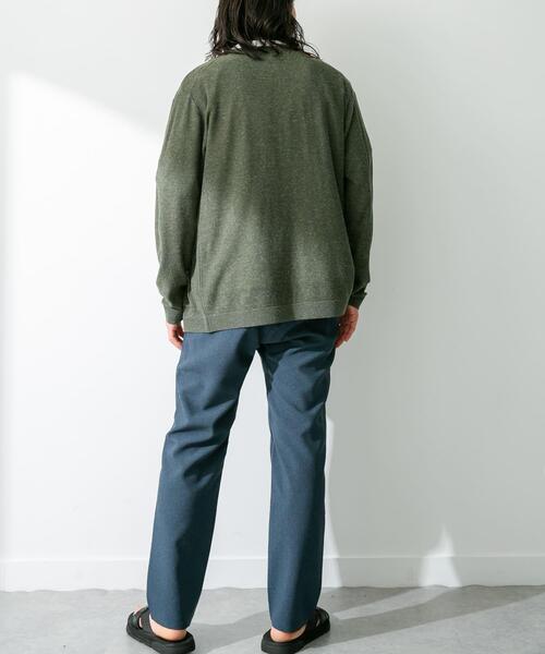 URBAN RESEARCH Sonny Label（アーバンリサーチサニーレーベル）の「『洗濯可』リネン混Vネックニットカーディガン（カーディガン/ボレロ・メンズ・オレンジ/ネイビー/オフホワイト/グリーン・MEDIUM/LARGE）」の17枚目の写真