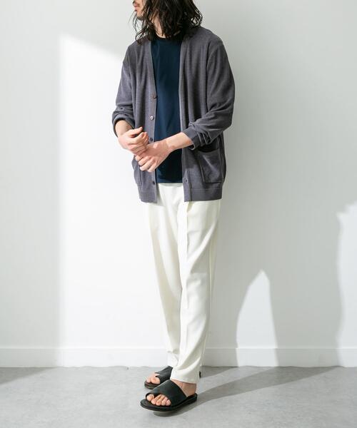 URBAN RESEARCH Sonny Label（アーバンリサーチサニーレーベル）の「『洗濯可』リネン混Vネックニットカーディガン（カーディガン/ボレロ・メンズ・オレンジ/ネイビー/オフホワイト/グリーン・MEDIUM/LARGE）」の22枚目の写真