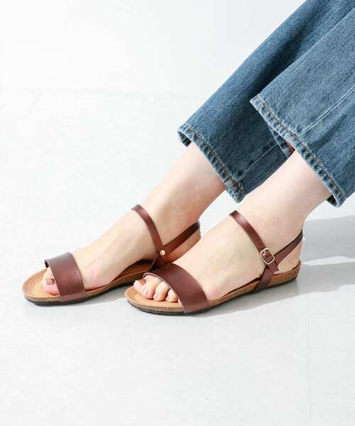 PLAKTON（プラクトン）の「PLAKTON　アンクルストラップサンダル（サンダル・レディース・ブラウン/ゴールド系その他・38/37）」の10枚目の写真