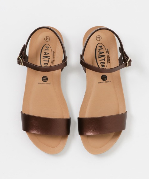 PLAKTON（プラクトン）の「PLAKTON　アンクルストラップサンダル（サンダル・レディース・ブラウン/ゴールド系その他・38/37）」の7枚目の写真