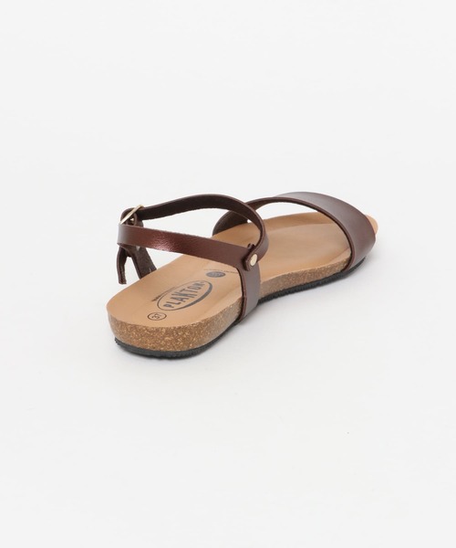 PLAKTON（プラクトン）の「PLAKTON　アンクルストラップサンダル（サンダル・レディース・ブラウン/ゴールド系その他・38/37）」の6枚目の写真