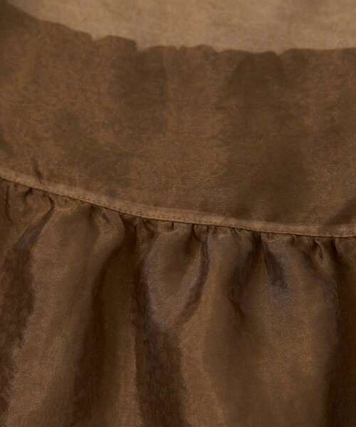 coen（コーエン）の「ヒョウ柄ジャガードシアーキャミトップス（キャミソール・レディース・モカ/ダークグレー・FREE）」の9枚目の写真