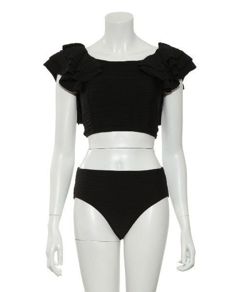 FRAY I.D フレイ アイディー ショルダーフリルビキニ BLACK FRAY I.D（フレイアイディー）の「ショルダーフリルビキニ（水着