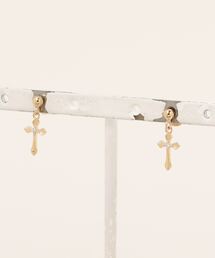 SAINTS（セインツ）の「【W】【it】【SAINTS】ミニクロスピアス（ピアス（両耳用））」