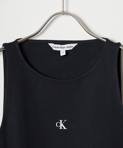 Calvin Klein(カルバン・クライン)の「Calvin Klein/カルバンクライン ARCHIVAL MILANO TOP タンクトップ(タンクトップ・レディース・ブラック・L/M/S)」の3枚目の写真