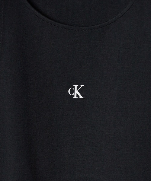 Calvin Klein(カルバン・クライン)の「Calvin Klein/カルバンクライン ARCHIVAL MILANO TOP タンクトップ(タンクトップ・レディース・ブラック・L/M/S)」の4枚目の写真