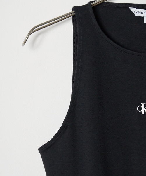 Calvin Klein(カルバン・クライン)の「Calvin Klein/カルバンクライン ARCHIVAL MILANO TOP タンクトップ(タンクトップ・レディース・ブラック・L/M/S)」の5枚目の写真