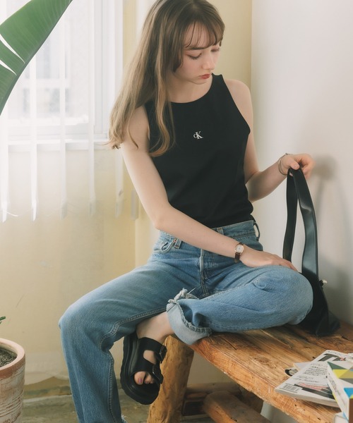 Calvin Klein(カルバン・クライン)の「Calvin Klein/カルバンクライン ARCHIVAL MILANO TOP タンクトップ(タンクトップ・レディース・ブラック・L/M/S)」の10枚目の写真