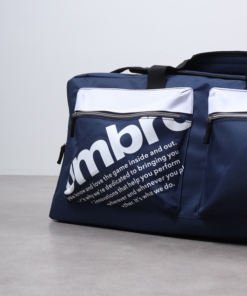 UMBRO（アンブロ）の「JUNESELECT ｕｍｂｒｏ　トラベルボストンバッグ（ボストンバッグ・メンズ・ネイビー×ホワイト/ブラック×ホワイト・FREE）」の5枚目の写真