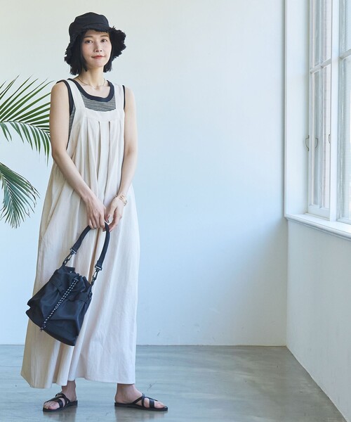 coen（コーエン）の「キャンバスフリンジバケットハット（ハット・レディース・オフホワイト/ブラック・FREE）」の12枚目の写真