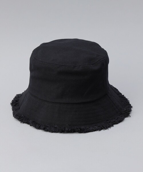 coen（コーエン）の「キャンバスフリンジバケットハット（ハット・レディース・オフホワイト/ブラック・FREE）」の16枚目の写真