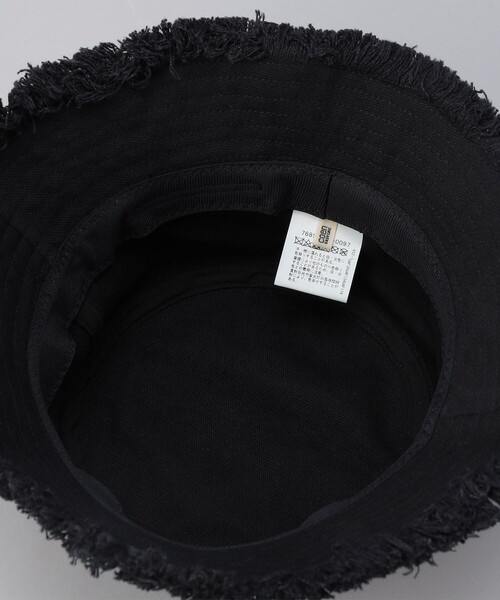 coen（コーエン）の「キャンバスフリンジバケットハット（ハット・レディース・オフホワイト/ブラック・FREE）」の9枚目の写真