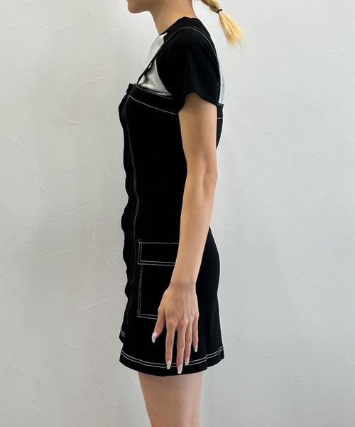 3.3 Field Trip （3.3フィールドトリップ）の「3.3 Field Trip／ボタンデニムワンピース（ワンピース・レディース・ブラック・LARGE/MEDIUM）」の17枚目の写真