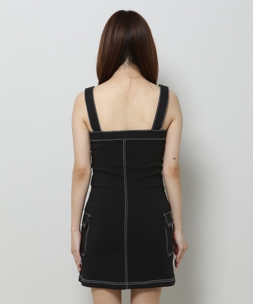 3.3 Field Trip （3.3フィールドトリップ）の「3.3 Field Trip／ボタンデニムワンピース（ワンピース・レディース・ブラック・LARGE/MEDIUM）」の22枚目の写真