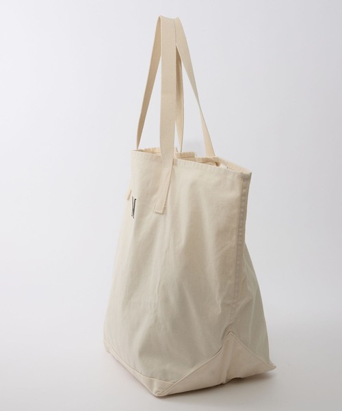 PARROTT CANVAS（パロットキャンバス）の「【PARROTT CANVAS】キャンバストート（トートバッグ・レディース・オフホワイト/ボルドー・フリー）」の3枚目の写真