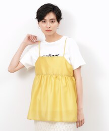 ◆シアーキャミブラウス【洗濯機洗い可】