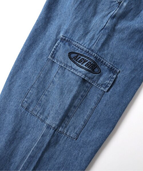 algy（アルジー）の「【上下セット】ドッキング風肩あきT&カーゴパンツセット（セットアップ・キッズ・ブラック/インディゴブルー・XX-SMALL/X-SMALL/SMALL/MEDIUM）」の7枚目の写真