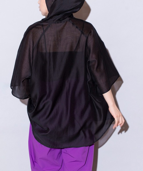 OSMOSIS（オズモーシス）の「フーデッドプルオーバー（シャツ/ブラウス・レディース・アイボリー/グレイッシュベージュ/ブラック・ONE SIZE）」の17枚目の写真