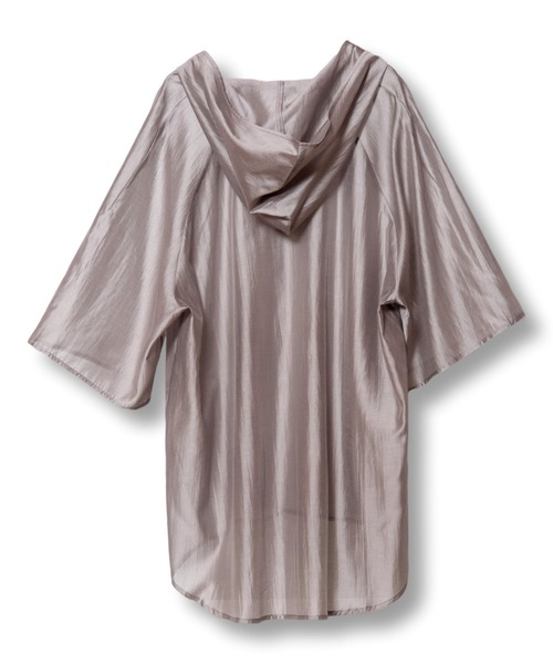 OSMOSIS（オズモーシス）の「フーデッドプルオーバー（シャツ/ブラウス・レディース・アイボリー/グレイッシュベージュ/ブラック・ONE SIZE）」の19枚目の写真