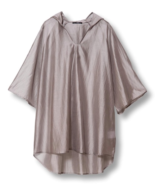 OSMOSIS（オズモーシス）の「フーデッドプルオーバー（シャツ/ブラウス・レディース・アイボリー/グレイッシュベージュ/ブラック・ONE SIZE）」の22枚目の写真